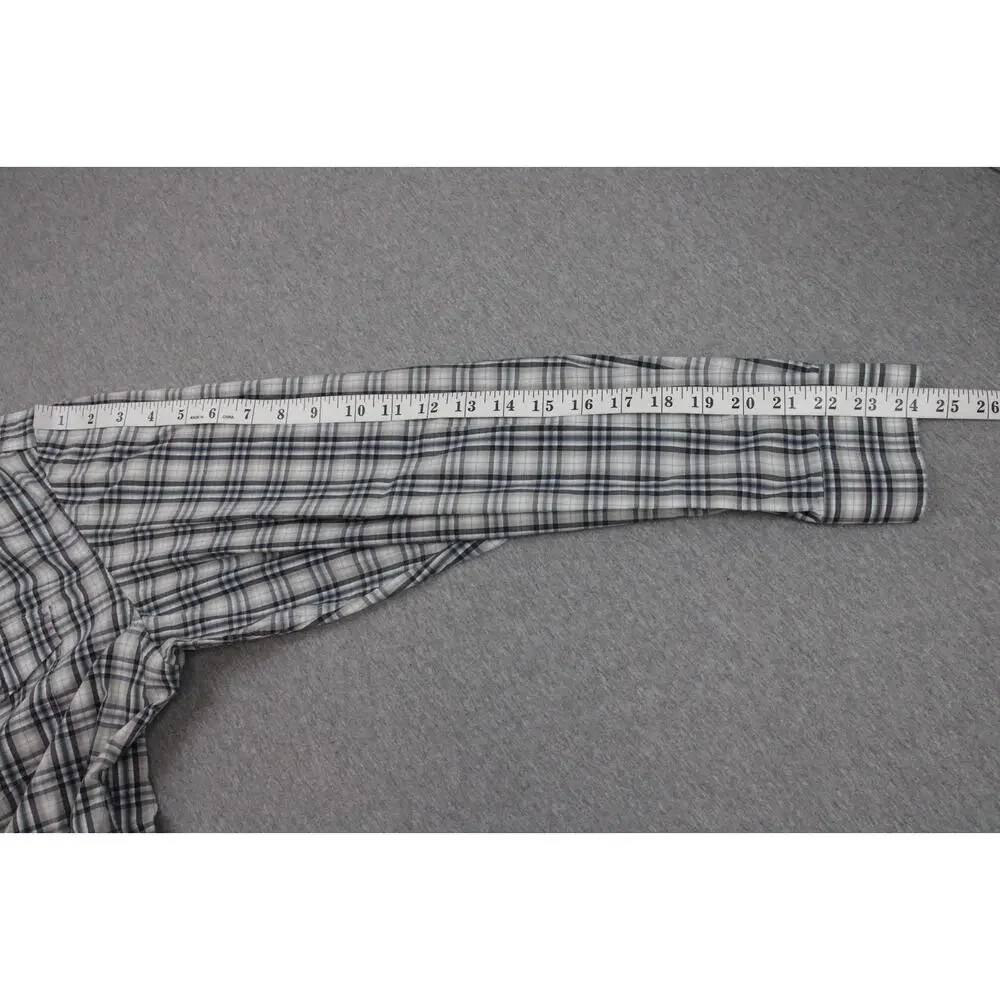 Banana Republic Shirt Mens Size L 16-16.5 Long‎ Sleeve Plaid Button-Up